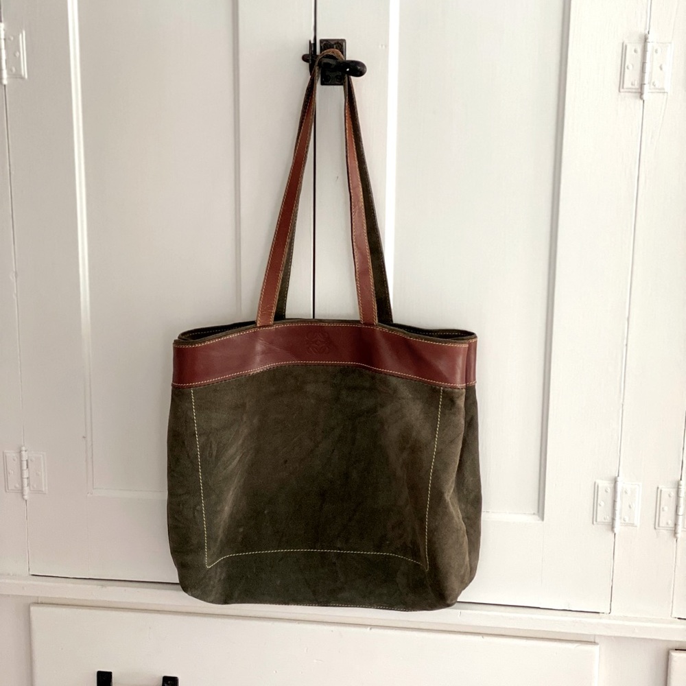 Loewe Suede tote bag